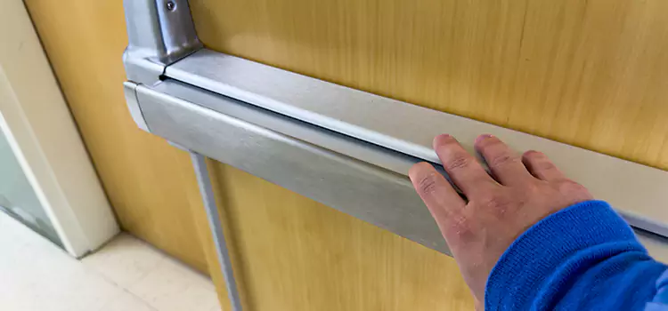 Installing a Push Bar on a Door South Milwaukee